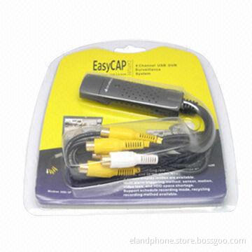 Easy Cap/USB 2.0 Video Grabber Adapter, 4 Channels